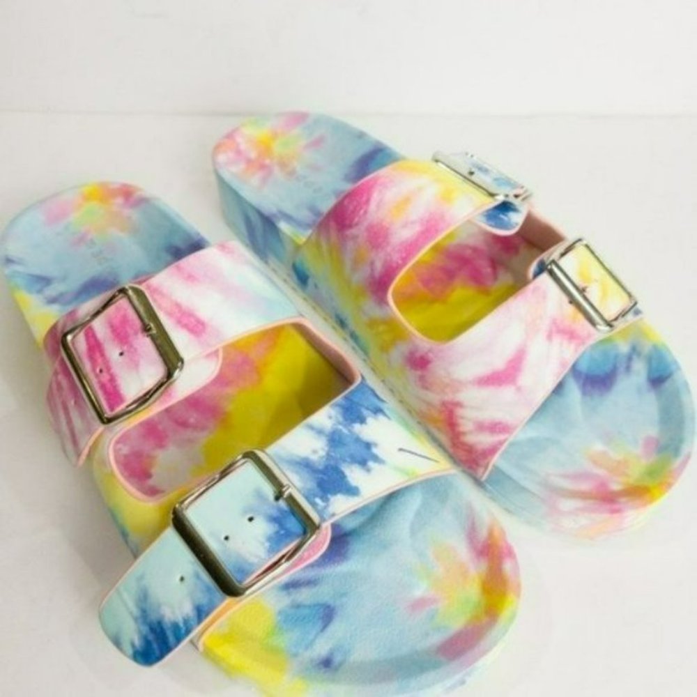 Madden Girl Teddy-T Tie Dye Slide Sandals-7 - Picture 6 of 7